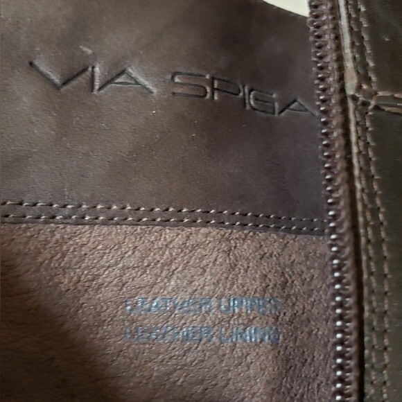 Via Spiga Women's Brown Leather Boot Size 7 M - Picture 15 of 15